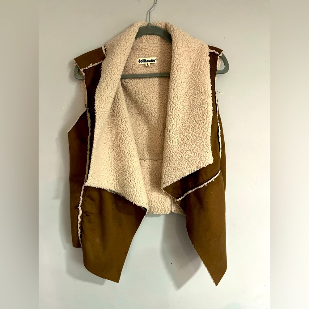 Dollhouse Faux Fur Suede Vest